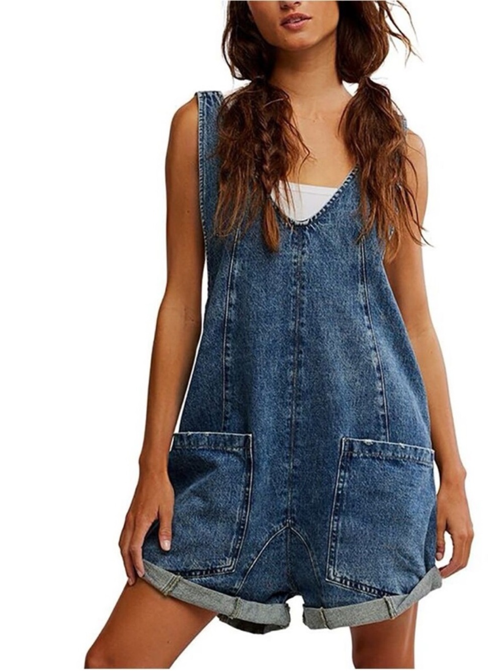 Lov Mor denim overalls romper